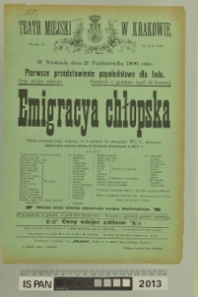 EMIGRACYA CHŁOPSKA