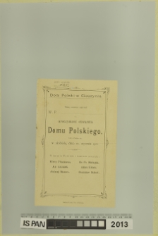 UROCZYSTOŚĆ OTWARCIA DOMU POLSKIEGO w CIESZYNIE