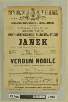 JANEK, VEREUM NOBILE