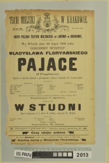 PAJACE (I'Pagliacci), W STUDNI