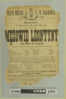 MĘŻOWIE LEONTYNY (Les Maris Leontine)