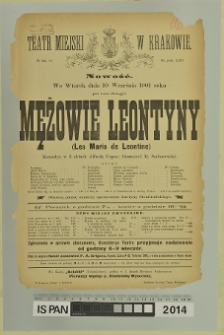 MĘŻOWIE LEONTYNY (Les Maris Leontine)