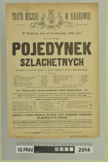 POJEDYNEK SZLACHETNYCH
