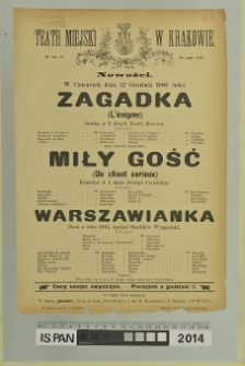 ZAGADKA (L'enigme)