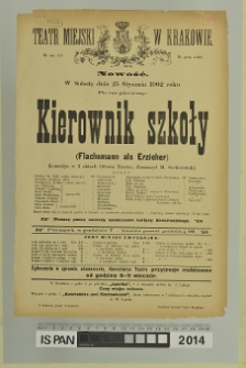 KIEROWNIK SZKOŁY (Flachsmann als Erzieher)