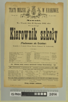 KIEROWNIK SZKOŁY (Flachsmann als Erzieher)