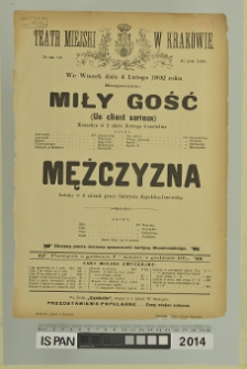 MIŁY GOŚĆ (Un client serieux)