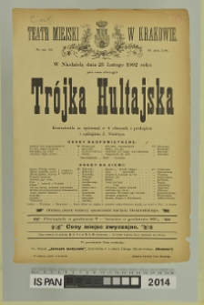 TRÓJKA HULTAJSKA