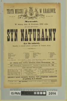 SYN NATURALNY (Le fils naturel)