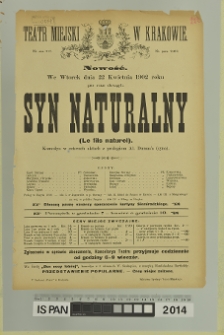 SYN NATURALNY (Le fils naturel)