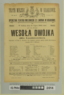 WESOŁA DWÓJKA (Die Landstreicher)