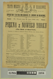 PIĘKNA Z NOWEGO YORKU (The Belle of New-York)