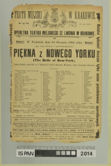 PIĘKNA Z NOWEGO YORKU (The Belle of New-York)
