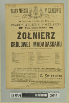 ŻOŁNIERZ KRÓLOWEJ MADAGASKARU