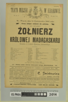 ŻOŁNIERZ KRÓLOWEJ MADAGASKARU