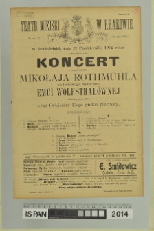 KONCERT Z WSP&Oacute;ŁUDZIAŁEM MIKOŁAJA ROTHM&Uuml;HLA
