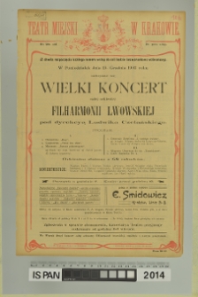 WIELKI KONCERT FILHARMONII LWOWSKIEJ