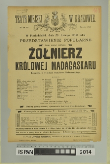 ŻOŁNIERZ KRÓLOWEJ MADAGASKARU