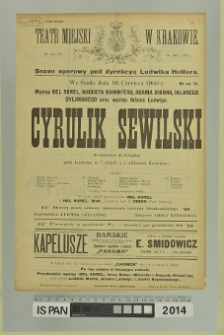 CYRULIK SEWILSKI (Il Barbiere di Siviglia)