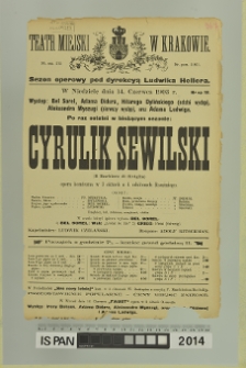 CYRULIK SEWILSKI (Il Barbiere di Siviglia)