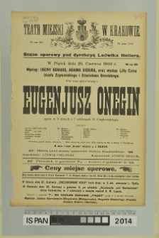 EUGENJUSZ ONEGIN (Eugeniusz Oniegin)