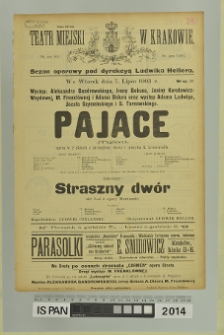 PAJACE (J'Pagliacci)