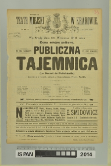 PUBLICZNA TAJEMNICA (Le Secret de Polichinelle)