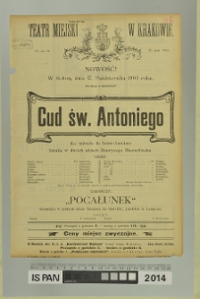CUD ŚW. ANTONIEGO (Le miracle de Saint-Antoine)