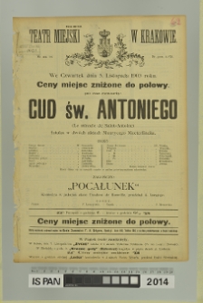 CUD ŚW. ANTONIEGO (Le miracle de Saint-Antoine)