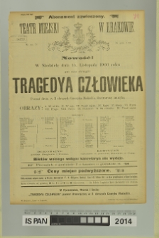 TRAGEDYA CZŁOWIEKA (Tragedia człowieka)