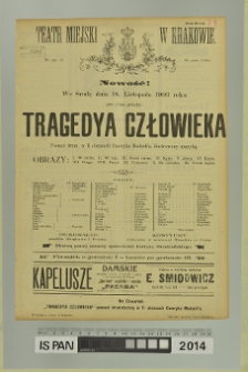 TRAGEDYA CZŁOWIEKA (Tragedia człowieka)