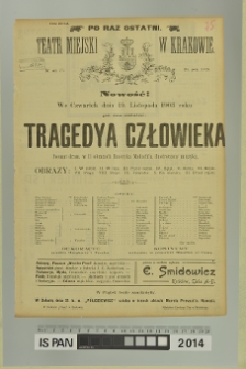 TRAGEDYA CZŁOWIEKA (Tragedia człowieka)
