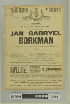 JAN GABRYEL BORKMAN (Jan Gabriel Borkman)