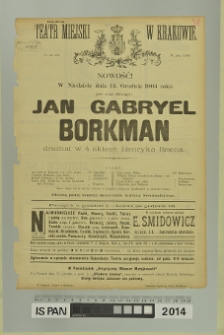 JAN GABRYEL BORKMAN (Jan Gabriel Borkman)