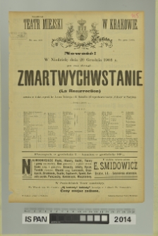 ZMARTWYCHWSTANIE (La Resurrection)