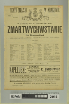 ZMARTWYCHWSTANIE (La Resurrection)
