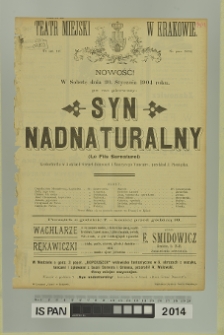 SYN NADNATURALNY (Le Fils Surnaturel)