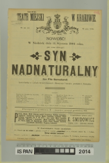 SYN NADNATURALNY (Le Fils Surnaturel)