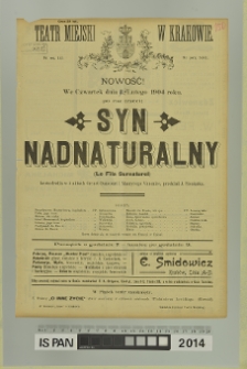 SYN NADNATURALNY (Le Fils Surnaturel)