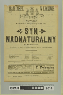 SYN NADNATURALNY (Le Fils Surnaturel)