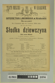 SŁODKA DZIEWCZYNA (Das süsse Mädel)