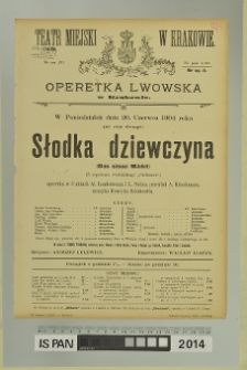 SŁODKA DZIEWCZYNA (Das süsse Mädel)