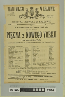 PIĘKNA Z NOWEGO YORKU (The Belle of New-York)