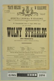 WOLNY STRZELEC (Der Freischütz)