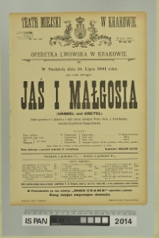 JAŚ I MAŁGOSIA (Hänsel und Gretel)