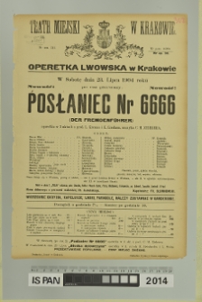 POSŁANIEC NR 6666 (Der Fremdenführer)