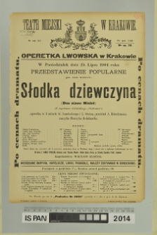 SŁODKA DZIEWCZYNA (Das süsse Mädel)