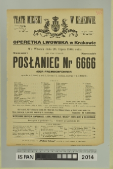 POSŁANIEC NR 6666 (Der Fremdenführer)