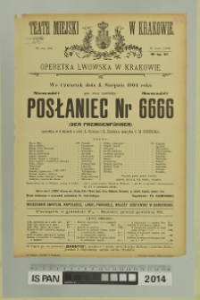 POSŁANIEC NR 6666 (Der Fremdenführer)