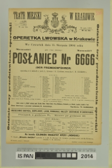 POSŁANIEC NR 6666 (Der Fremdenführer)